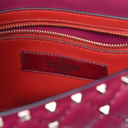 Valentino Garavani Nappa Medium Rockstud Spike Shoulder Bag Camelia 6 of 9