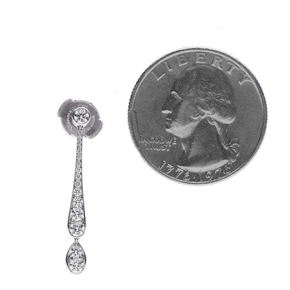 Tiffany Platinum Diamond Jazz Drop Earrings 2 of 6