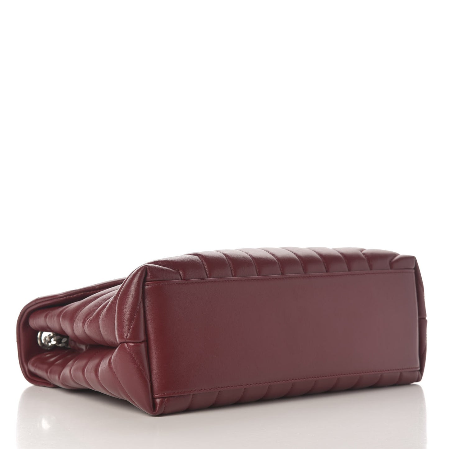 Calfskin Y Quilted Monogram Medium Loulou Chain Satchel Palissandre