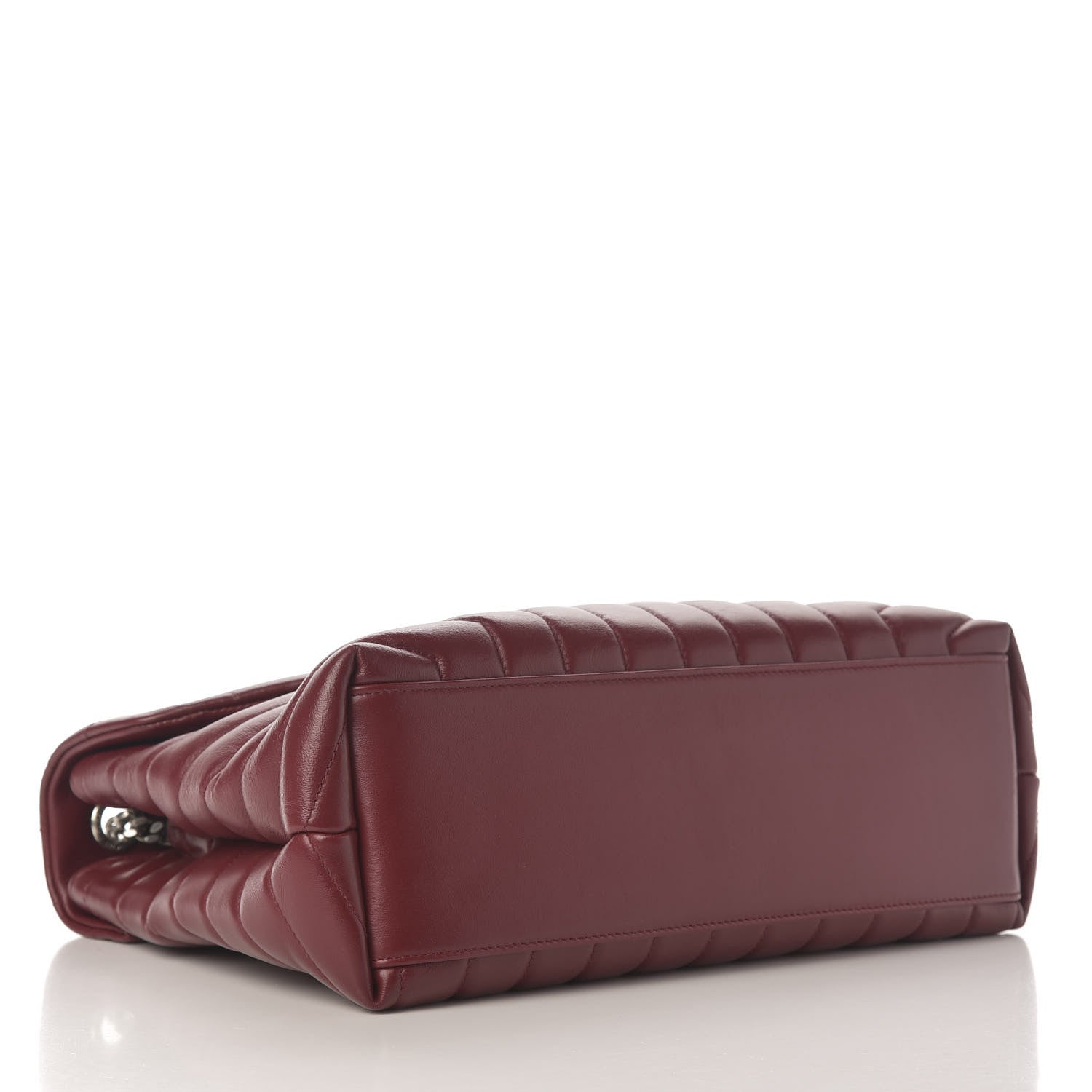 Saint Laurent Calfskin Y Quilted Monogram Medium Loulou Chain Satchel Palissandre 4 of 9