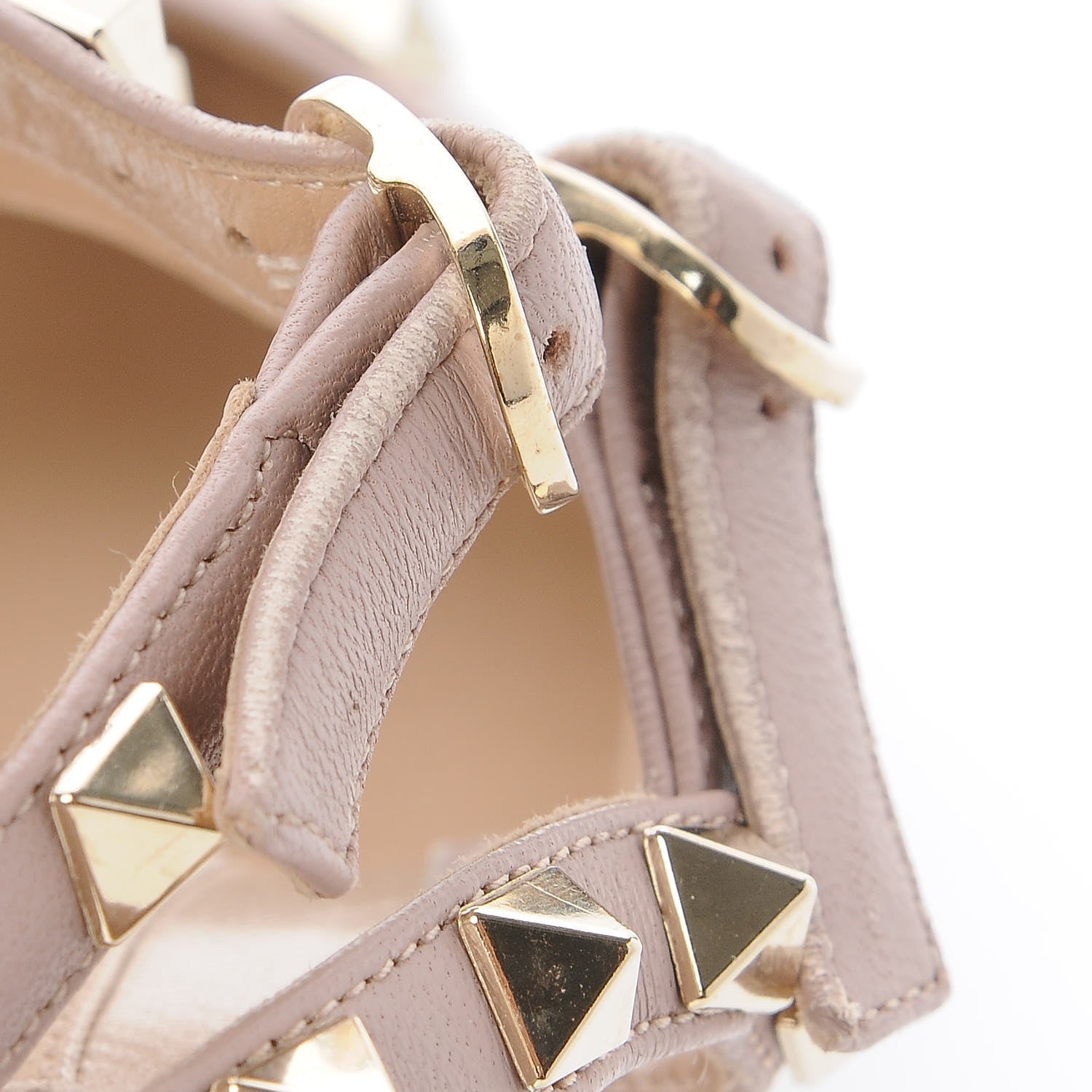 Valentino Garavani Patent Rockstud Ankle Strap 65mm Pumps 36 Poudre 9 of 10