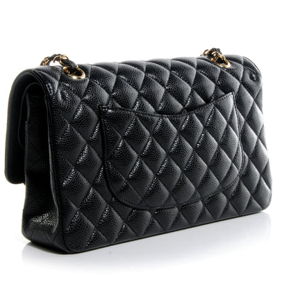 Chanel Caviar Quilted Medium Double Flap Black 3 of 8