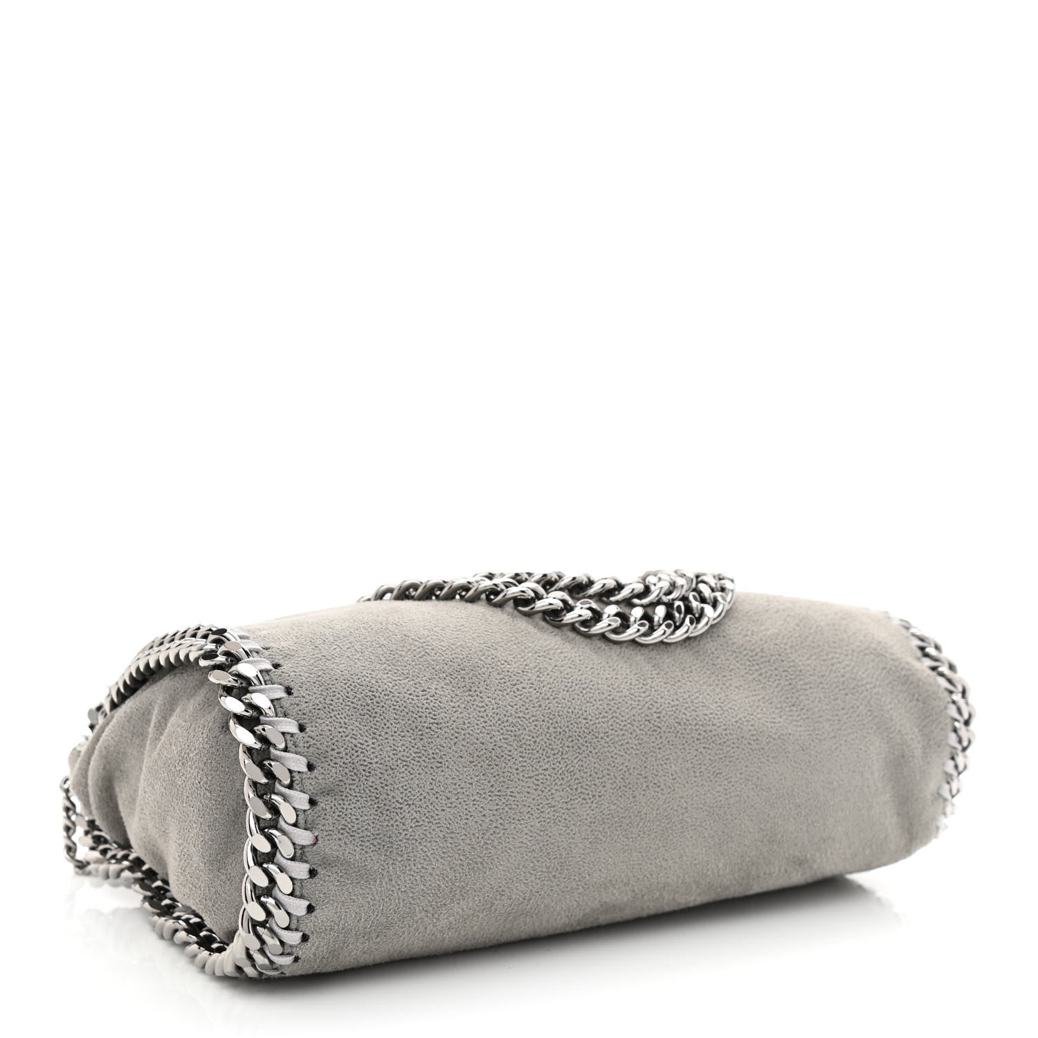 Stella McCartney Shaggy Deer Mini Falabella Fold Over Tote Light Grey 4 of 11