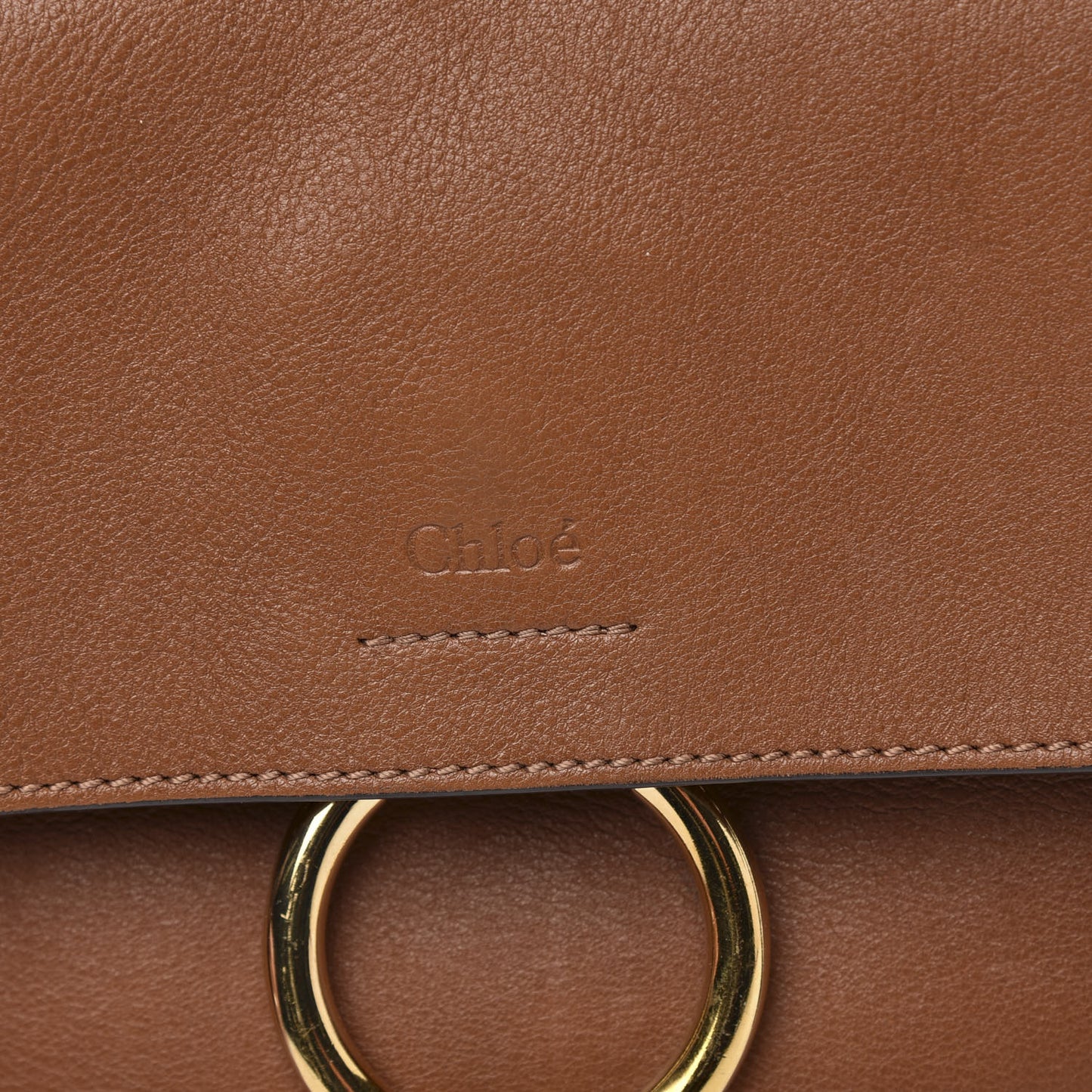 Calfskin Mini Faye Day Shoulder Bag Tan