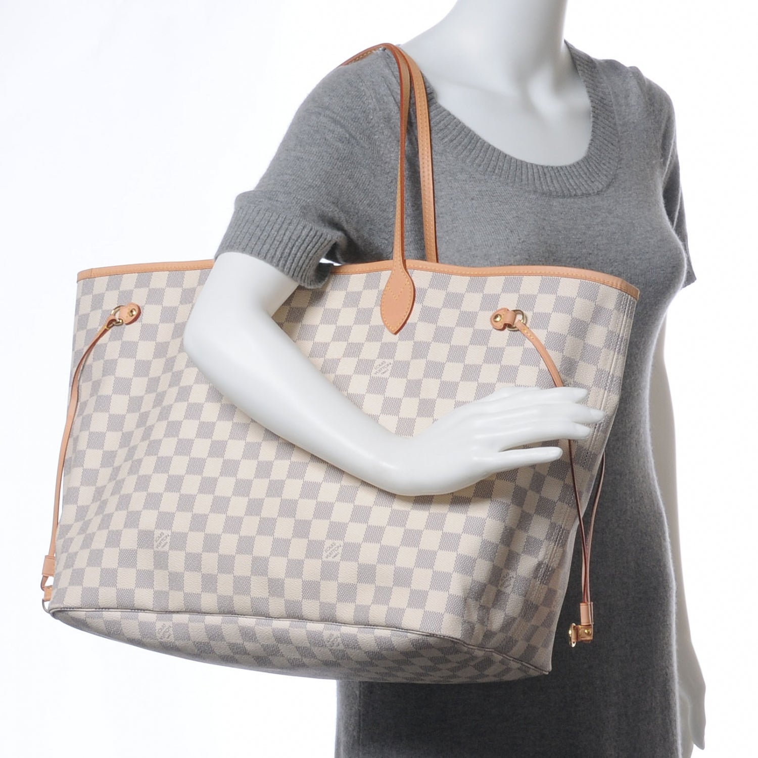 Louis Vuitton Damier Azur Neverfull GM 2 of 7