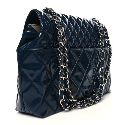 Chanel Vinyl Quilted In the Business Flap Bag Navy Blue 3 of 13