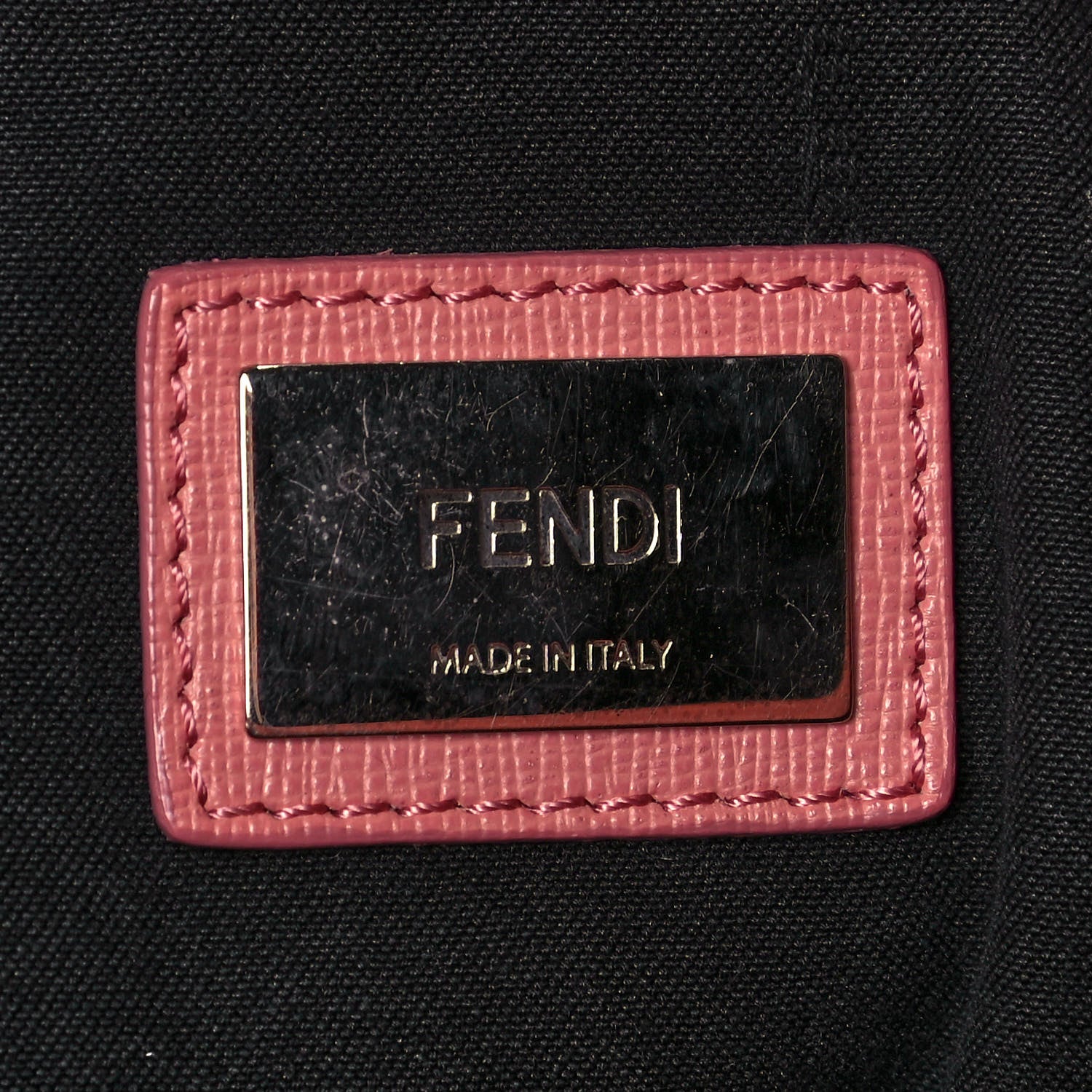 Fendi Vitello Elite Flowerland Medium Roll Tote Black 6 of 16