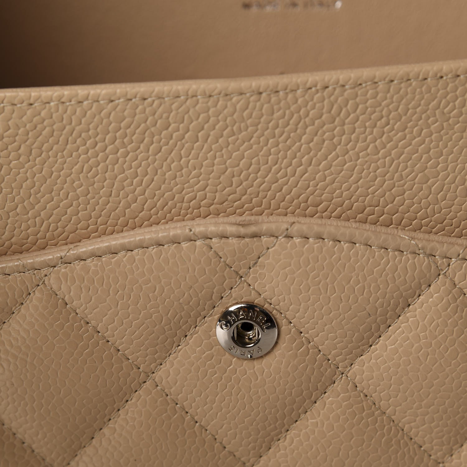Chanel Caviar Quilted Jumbo Double Flap Beige Clair 8 of 11