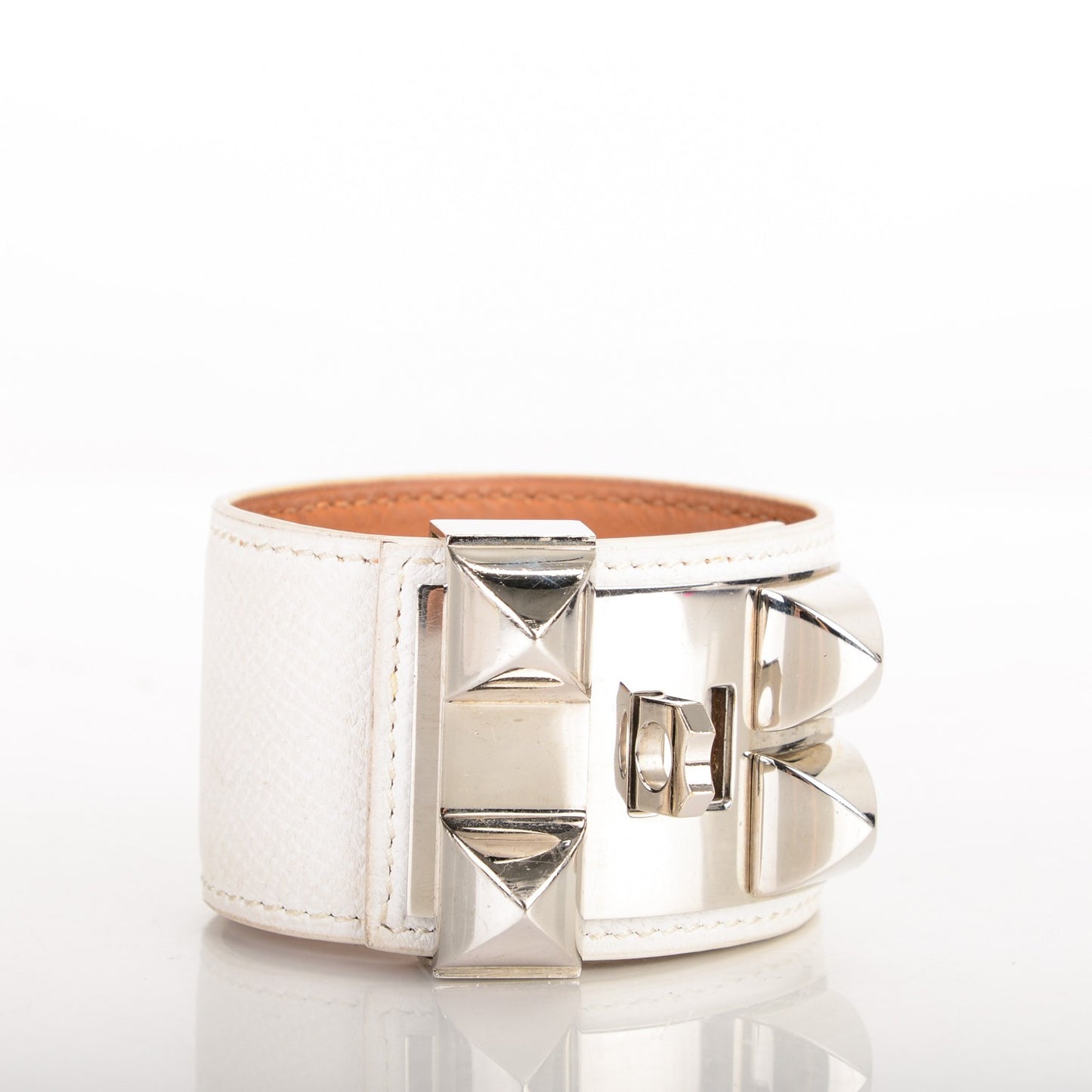 Epsom Collier de Chien CDC Bracelet White