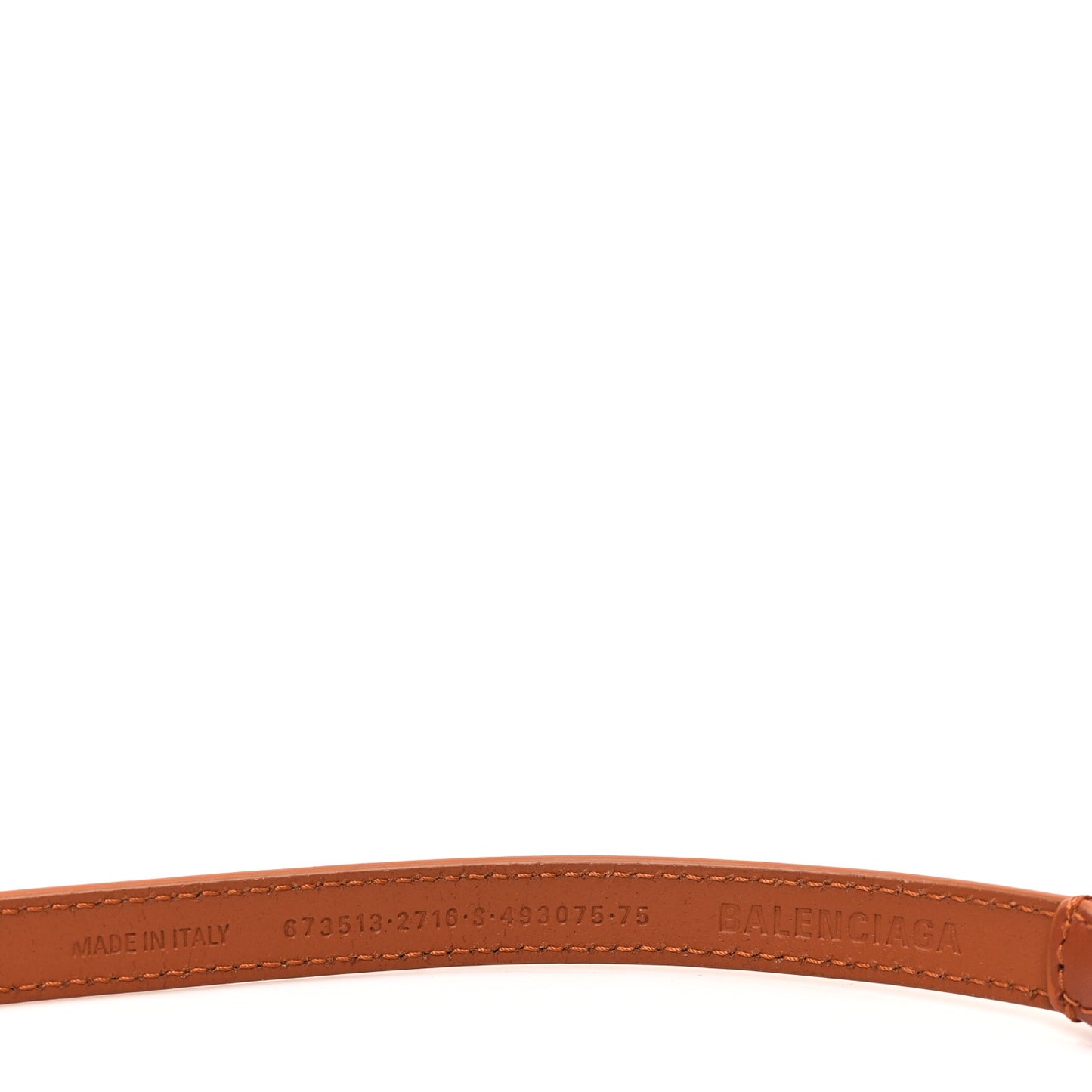 Calfskin BB 15mm Thin Belt 75 30 Brown