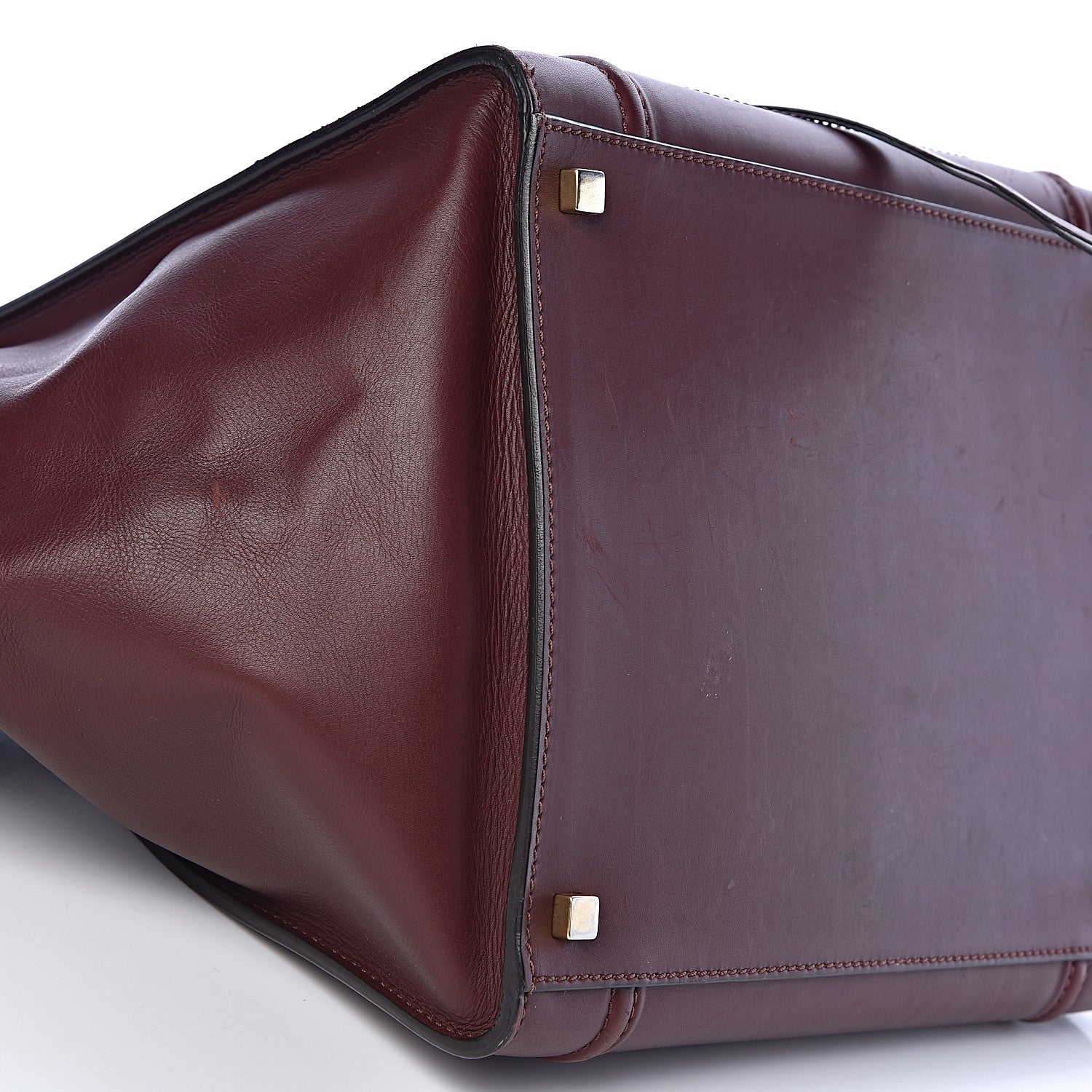 Celine Natural Calfskin Medium Phantom Luggage Burgundy 13 of 17