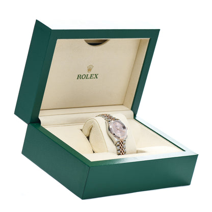 Rolex Stainless Steel 18K Everose Gold 28mm Oyster Perpetual Datejust Watch Pink Roman 279171 5 of 5