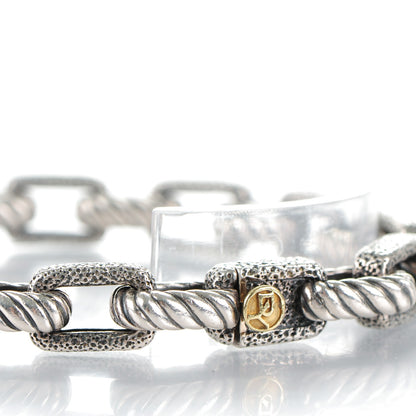 David Yurman Sterling Silver Mens Rectangle Link Bracelet 4 of 6