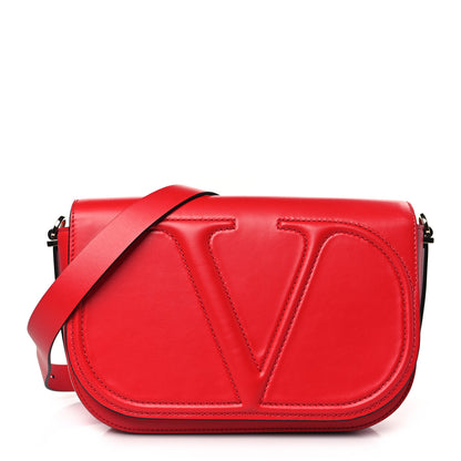 Valentino Garavani Calfskin VLogo Walk Shoulder Bag Rouge Pur 1 of 8