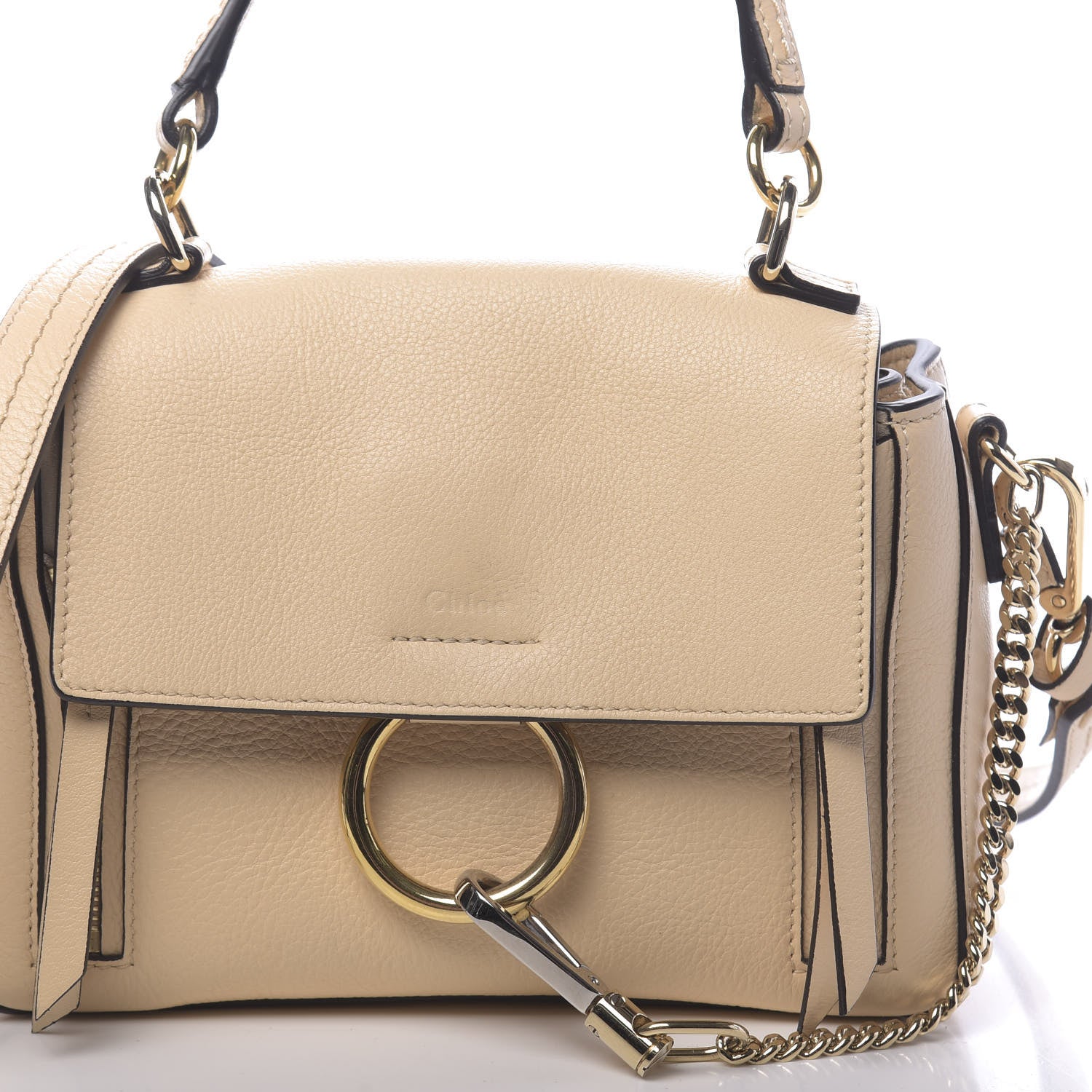 Chloe Calfskin Mini Faye Day Shoulder Bag Blondie Beige 8 of 10