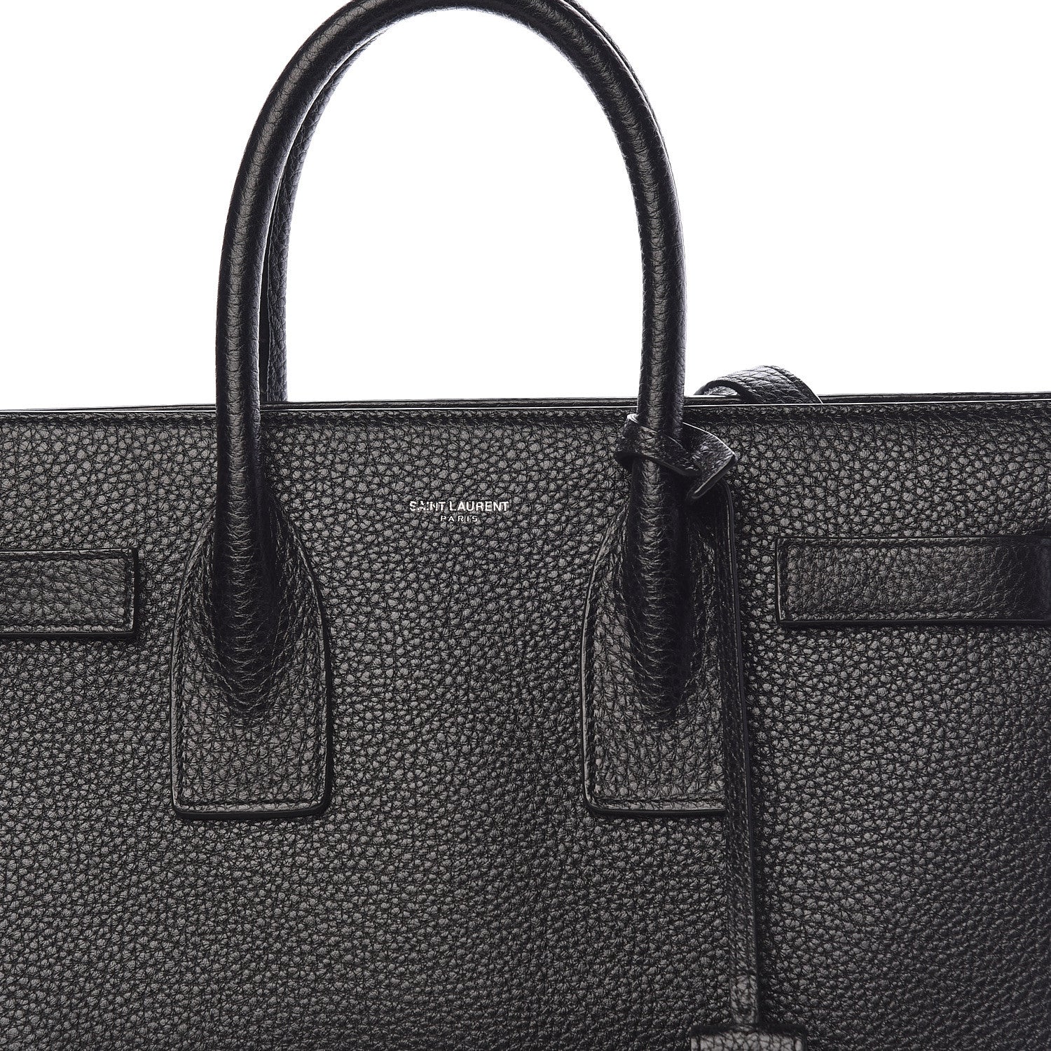 Saint Laurent Grained Calfskin Small Sac De Jour Black 8 of 10