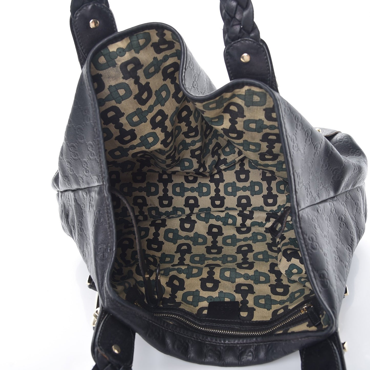 Guccissima Medium Pelham Shoulder Bag Black