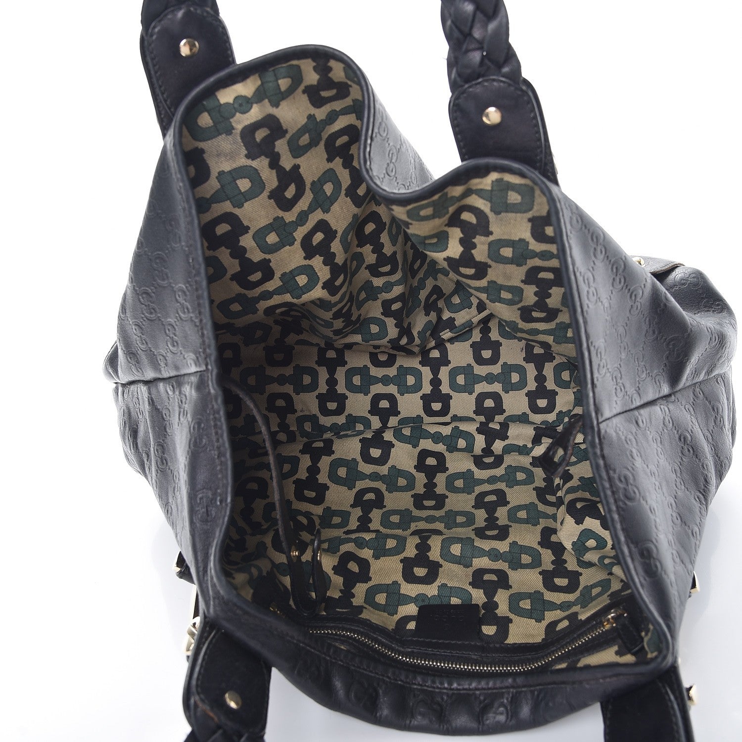 Gucci Guccissima Medium Pelham Shoulder Bag Black 5 of 8