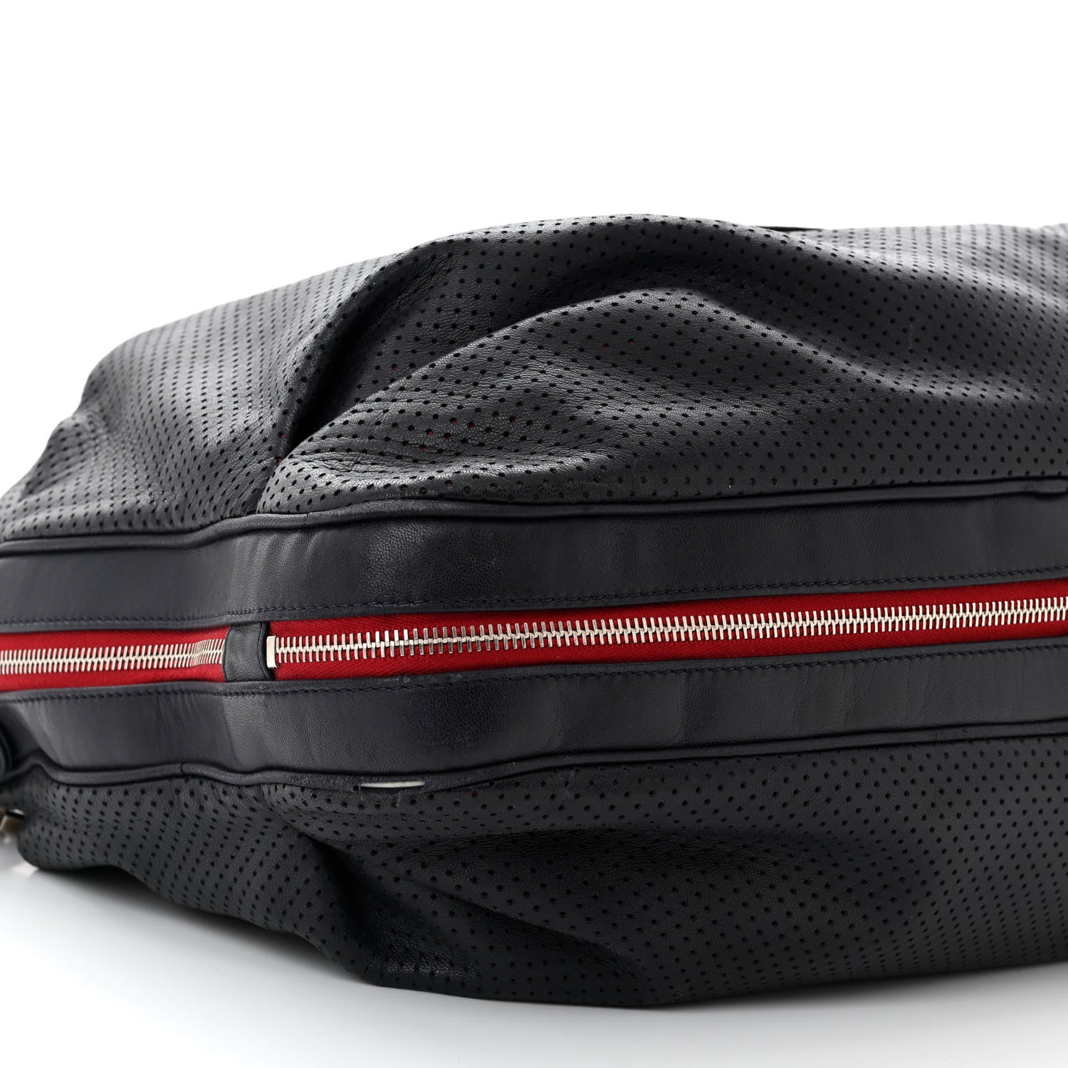 Chanel Lambskin Perforated Baseball Spirit Ligne Bag Navy 9 of 11