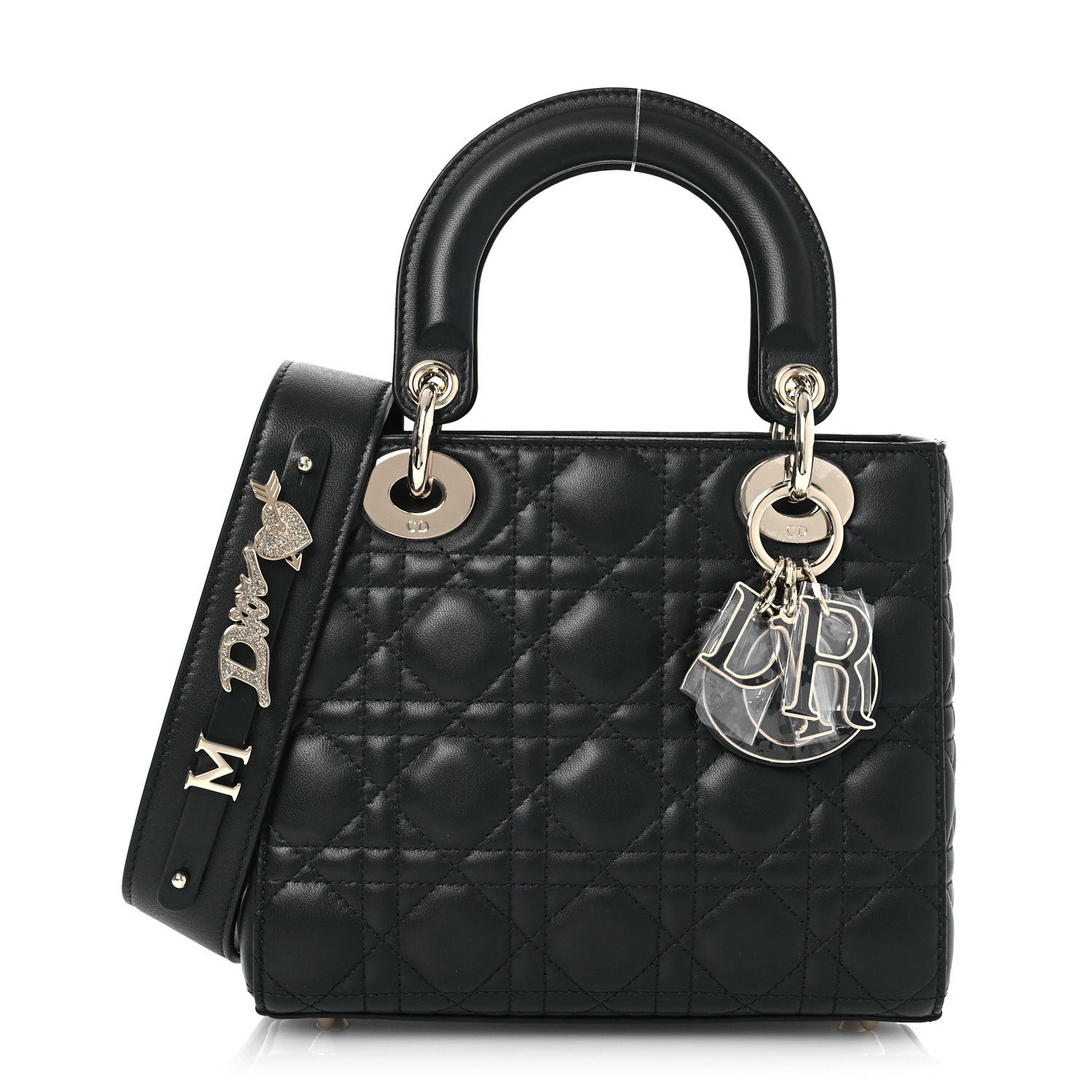 Christian Dior Lambskin Cannage Small My ABCDior Lady Dior Black 1 of 12