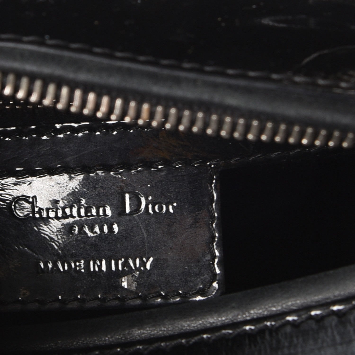 Christian Dior Patent Cannage Medium Lady Dior Black 8 of 14