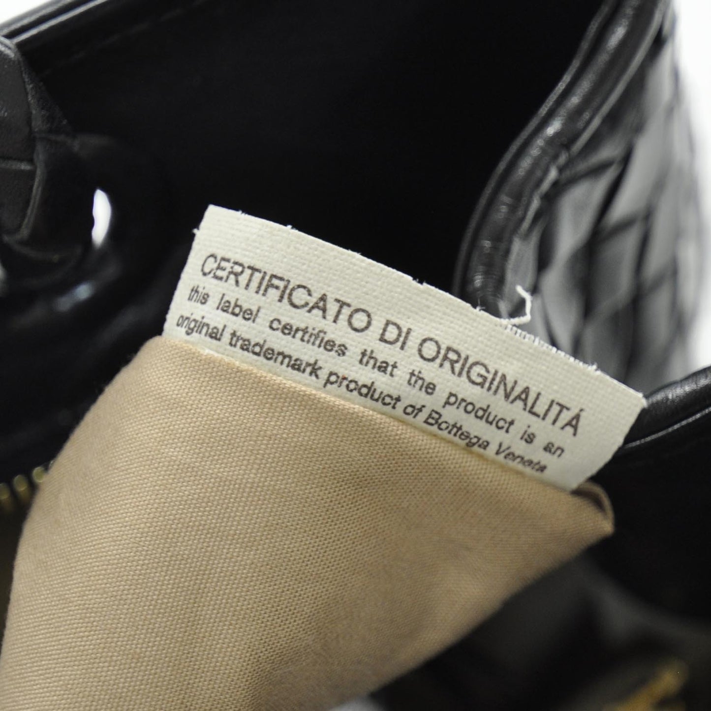 Nappa Intrecciato Handbag Nero Black