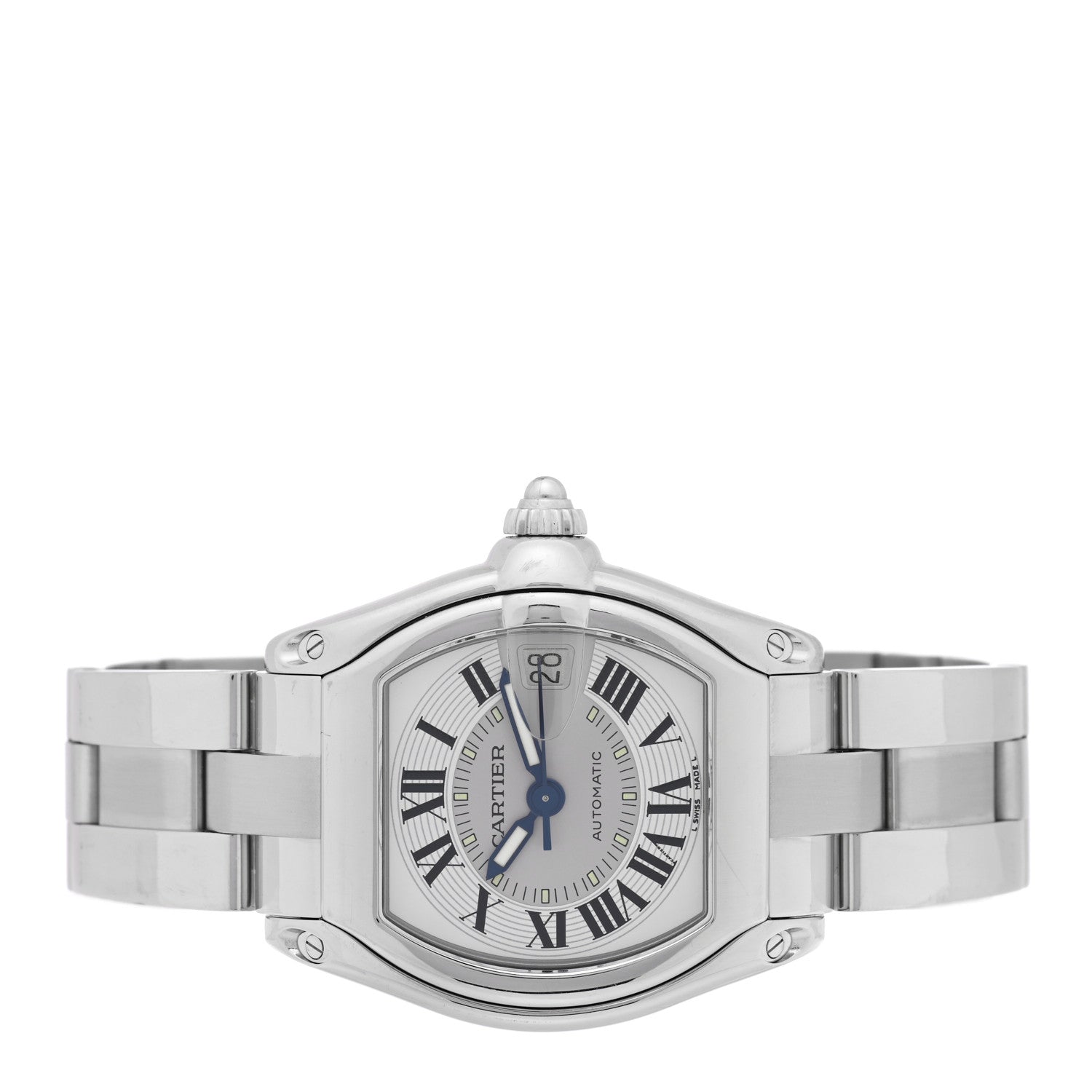 Cartier Stainless Steel 37mm Roadster Automatic Watch 2 of 4