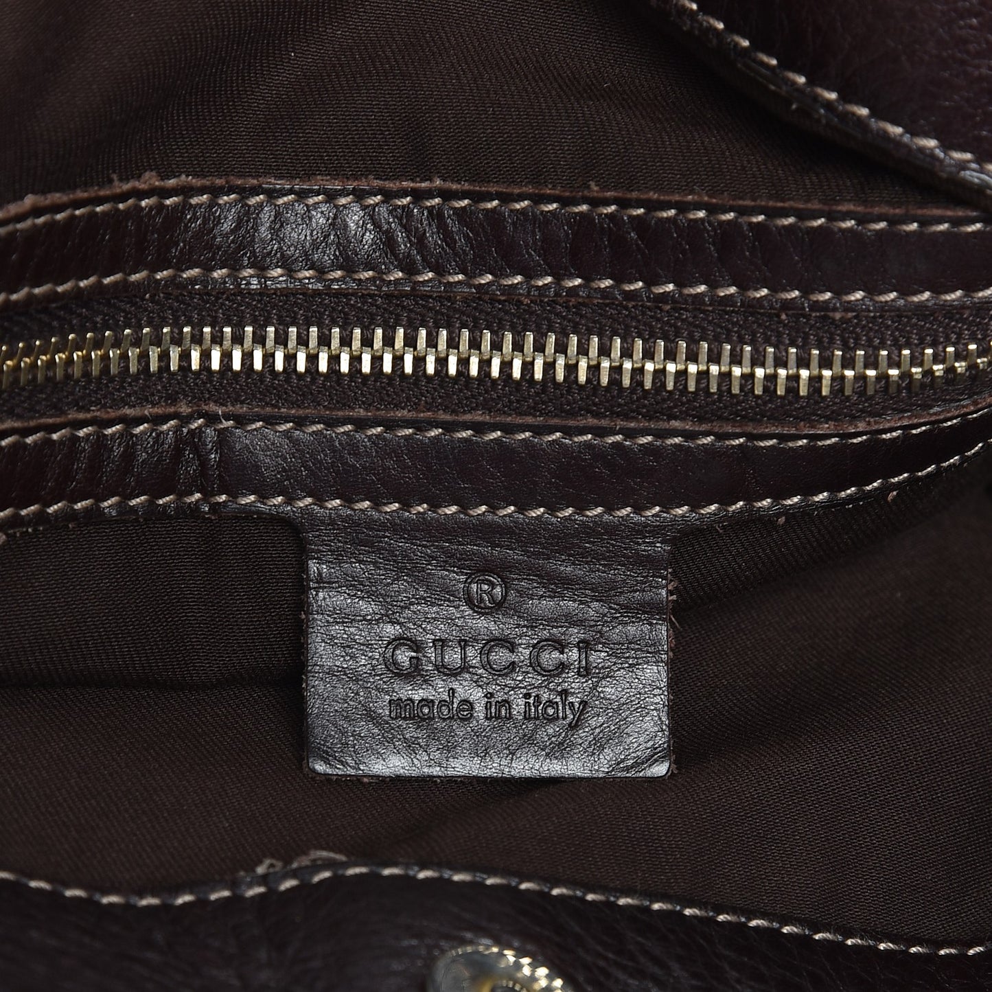 Calfskin Medium Britt Bag Dark Brown