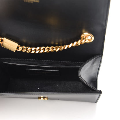 Saint Laurent Calfskin Small Classic Monogram Kate Tassel Satchel Black 5 of 9