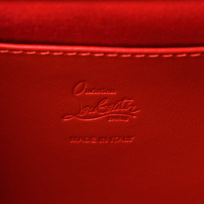 Christian Louboutin Satin Palmette Clutch Red 6 of 9