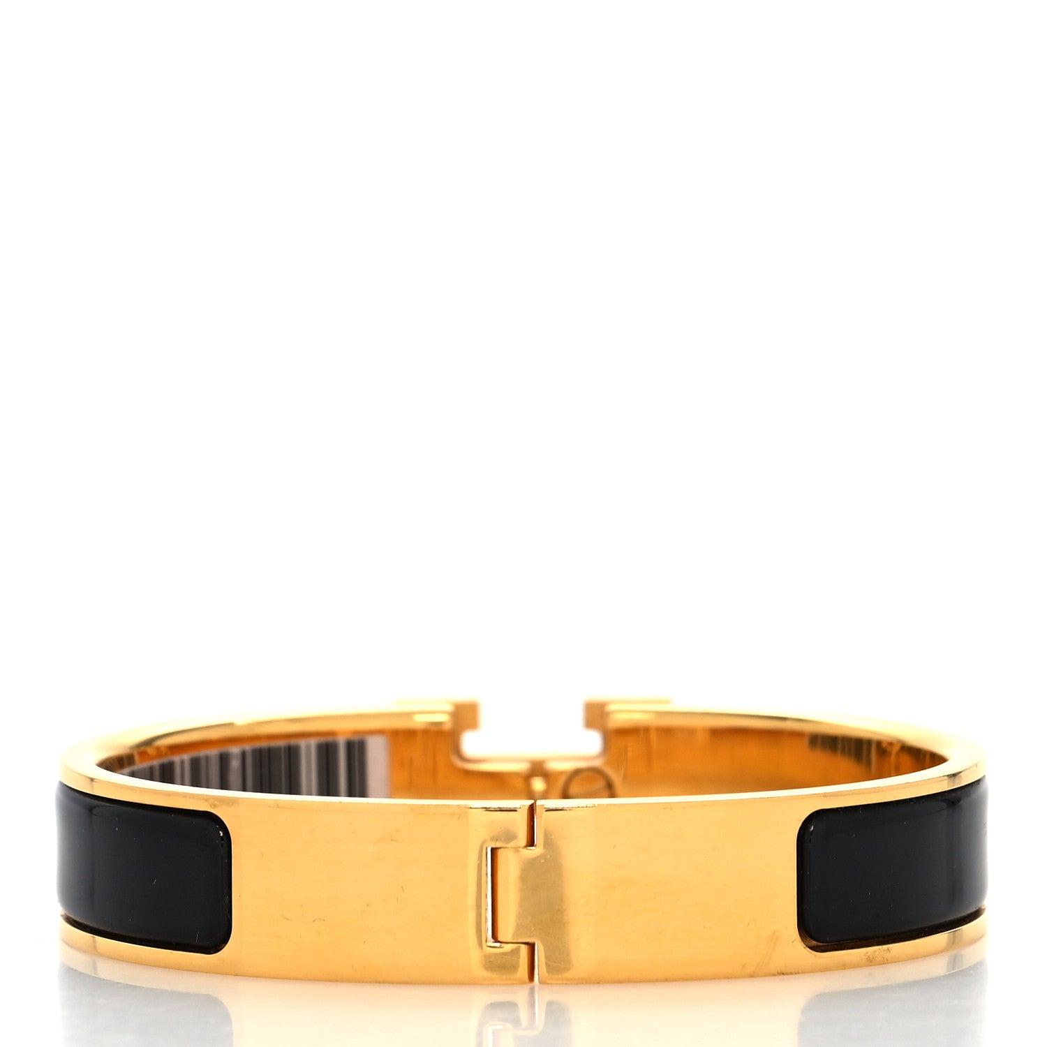 Hermes Enamel Narrow Clic Clac H Bracelet PM Black 3 of 5
