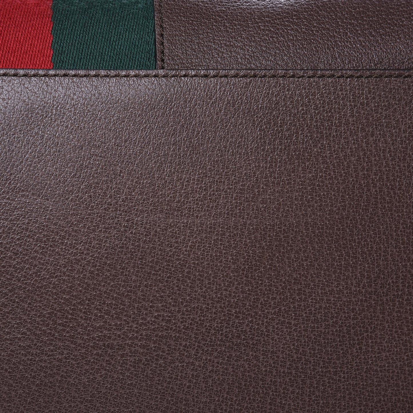 Calfskin Web Large Top Handle Bag Brown