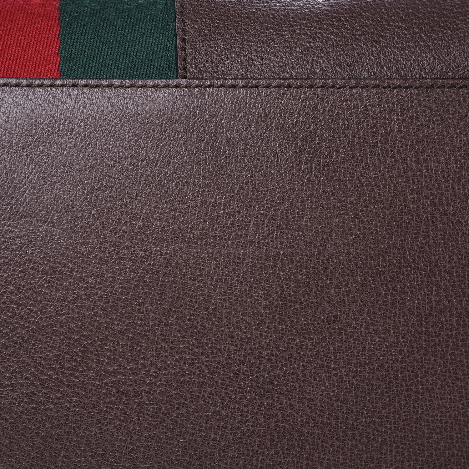 Gucci Calfskin Web Large Top Handle Bag Brown 11 of 17