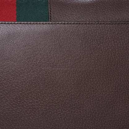 Gucci Calfskin Web Large Top Handle Bag Brown 11 of 17