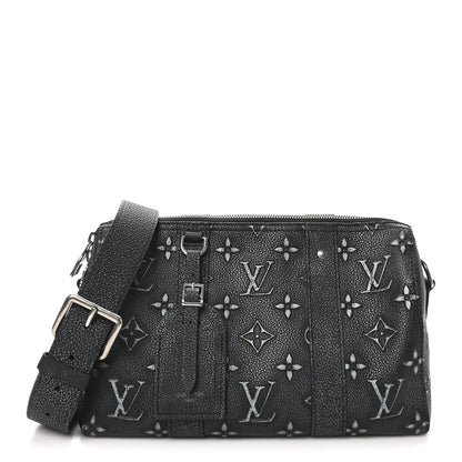 Louis Vuitton Cowhide Faded Monogram City Keepall Charcoal 1 of 9