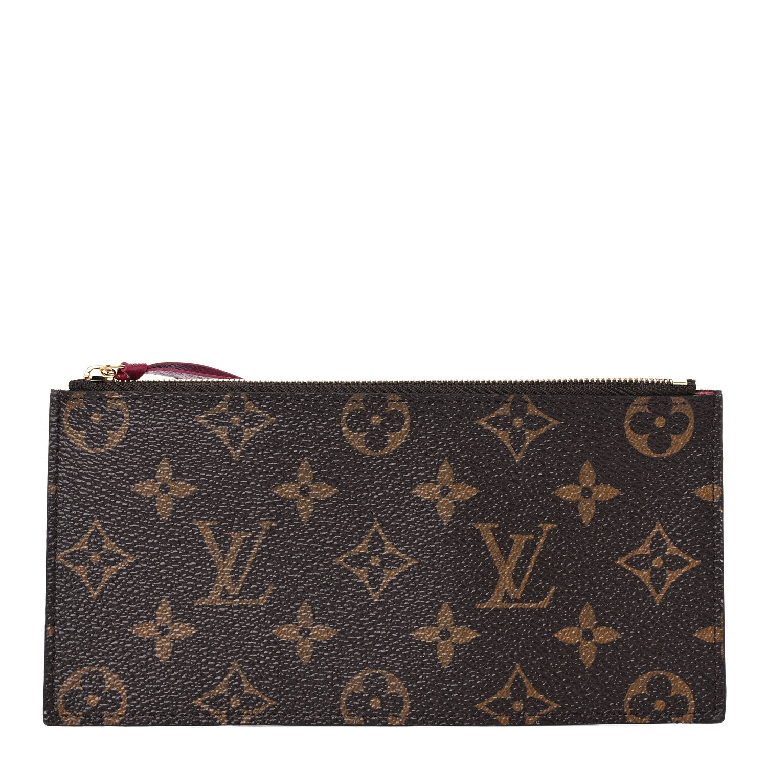 Louis Vuitton Monogram Felicie Chain Wallet Zippered Insert Fuchsia 1 of 6