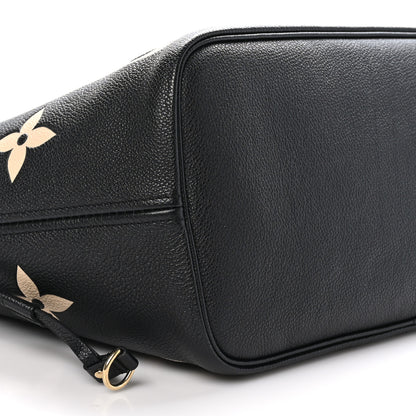 Louis Vuitton Empreinte Monogram Giant Neverfull MM Black Beige 8 of 9