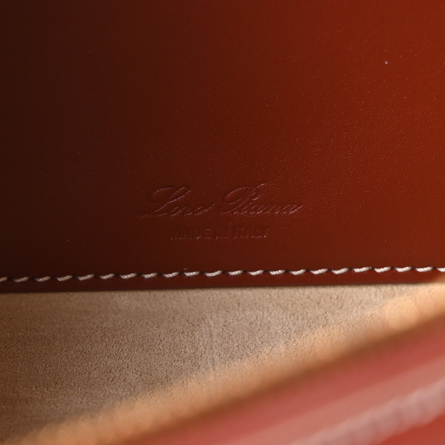 Loro Piana Saddle Calfskin L23 Extra Bag Deep Kummel Sun Gold 6 of 9