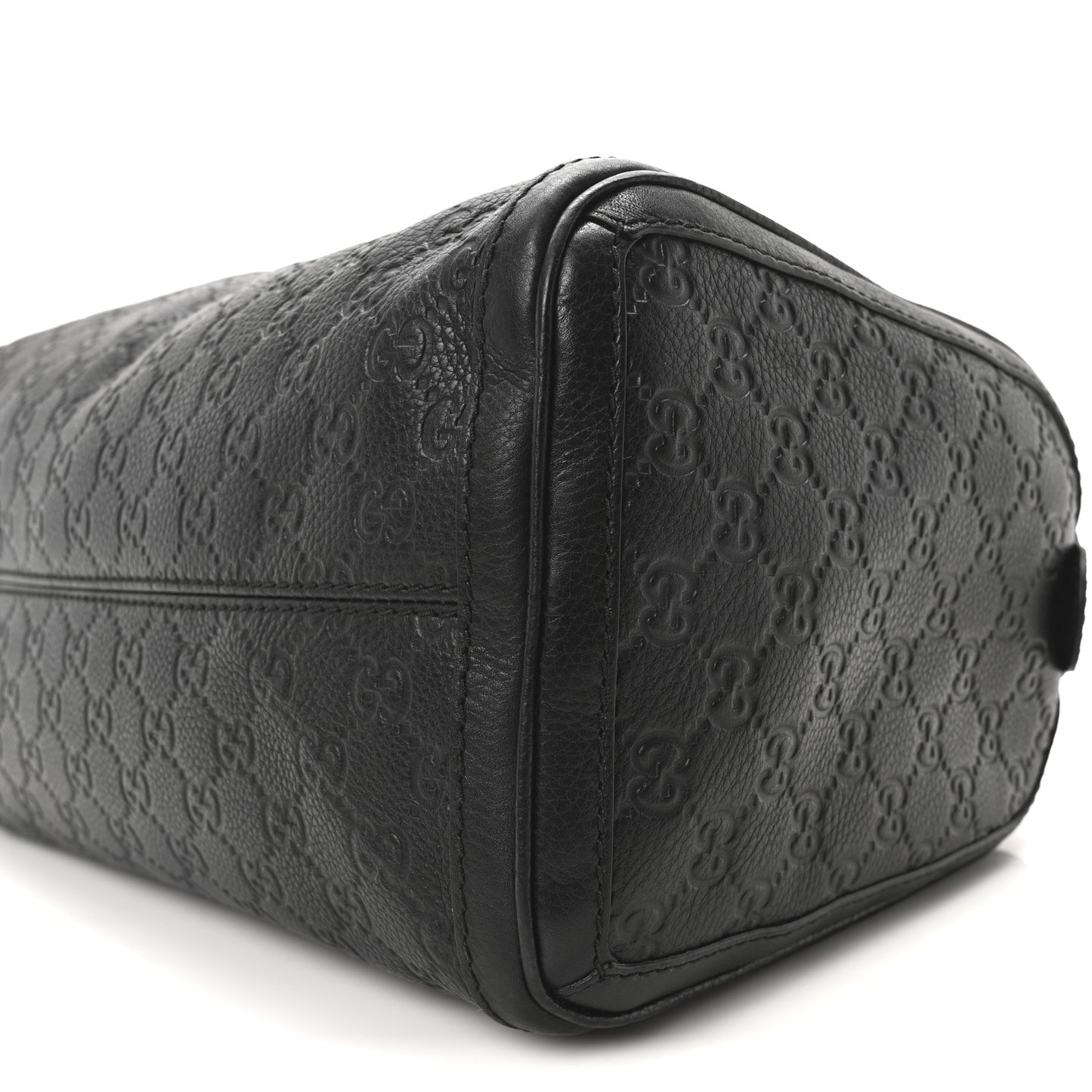 Guccissima Medium Techno Tag Boston Black