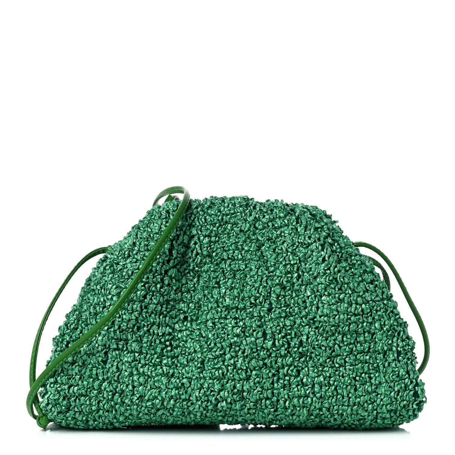 Bottega Veneta Boucle Curly Raffia The Mini Pouch Parakeet 945406 ...
