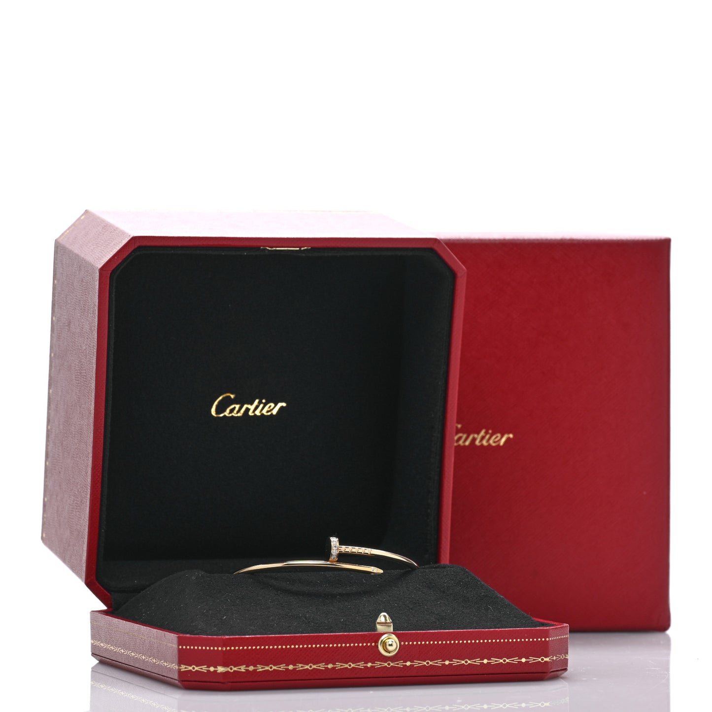 18K Yellow Gold Diamond Small Juste Un Clou Bracelet 16