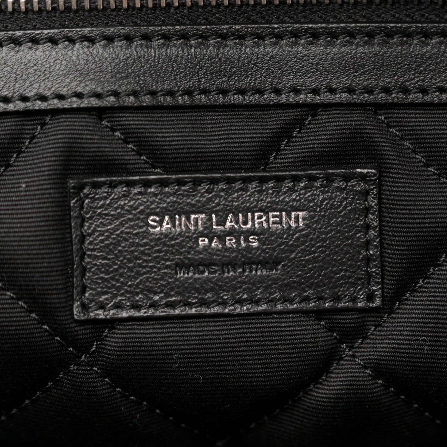 Saint Laurent Calfskin Quilted ES Giant Travel Bag Black 6 of 12