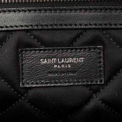 Saint Laurent Calfskin Quilted ES Giant Travel Bag Black 6 of 12