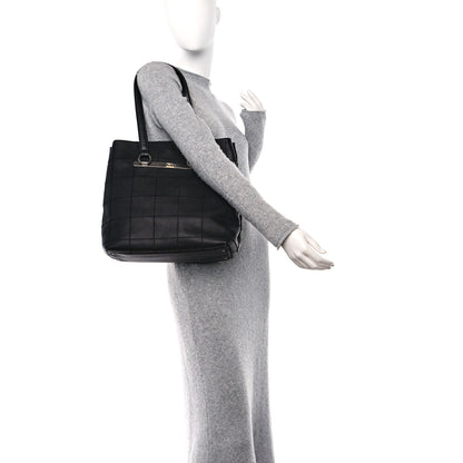 Chanel Caviar Square Stitched Large Tote Black 2 of 10