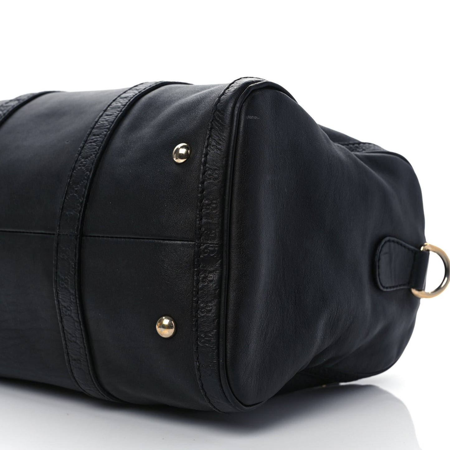 Calfskin Microguccissima Trim Medium Boston Black