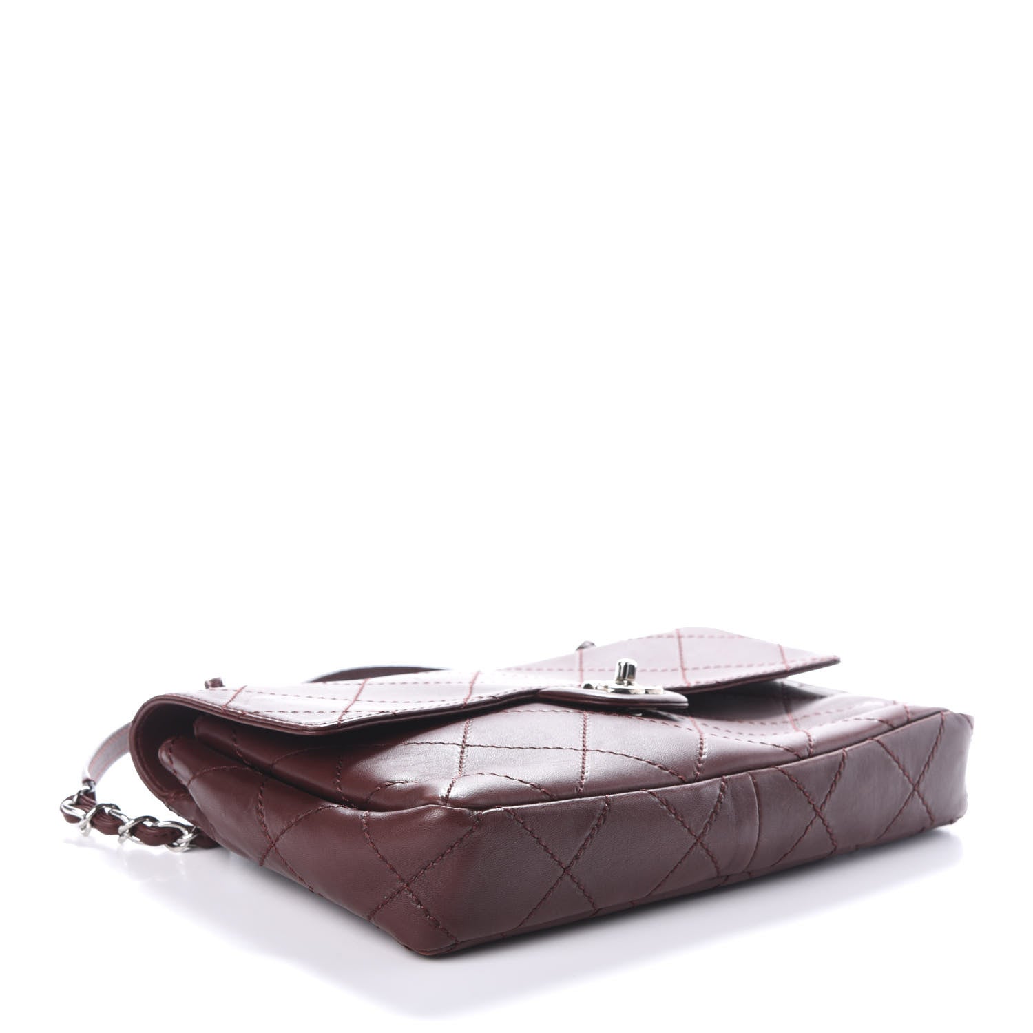 Chanel Lambskin Orient Express Flap Burgundy 4 of 10