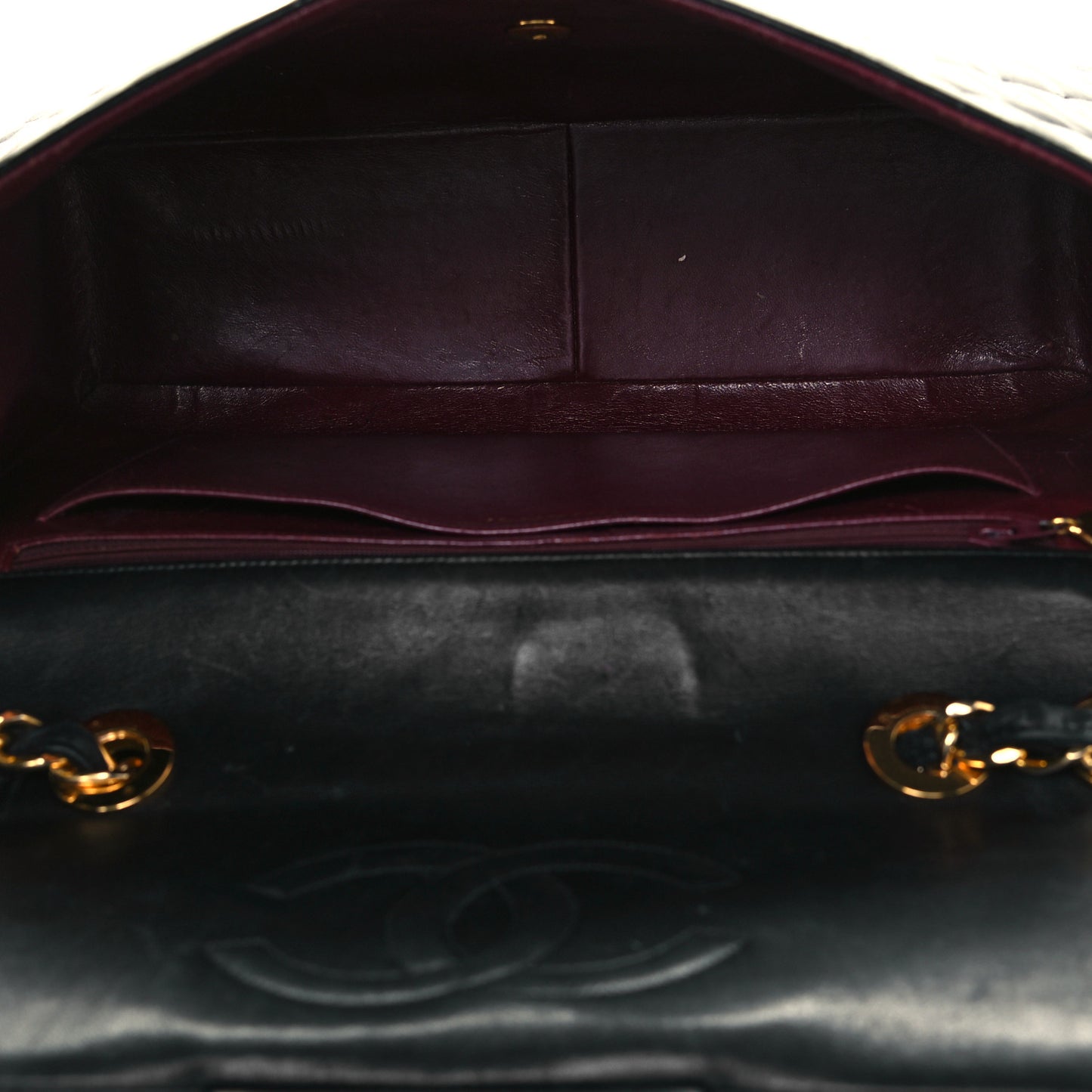 Lambskin Quilted XL Jumbo Single Flap Black