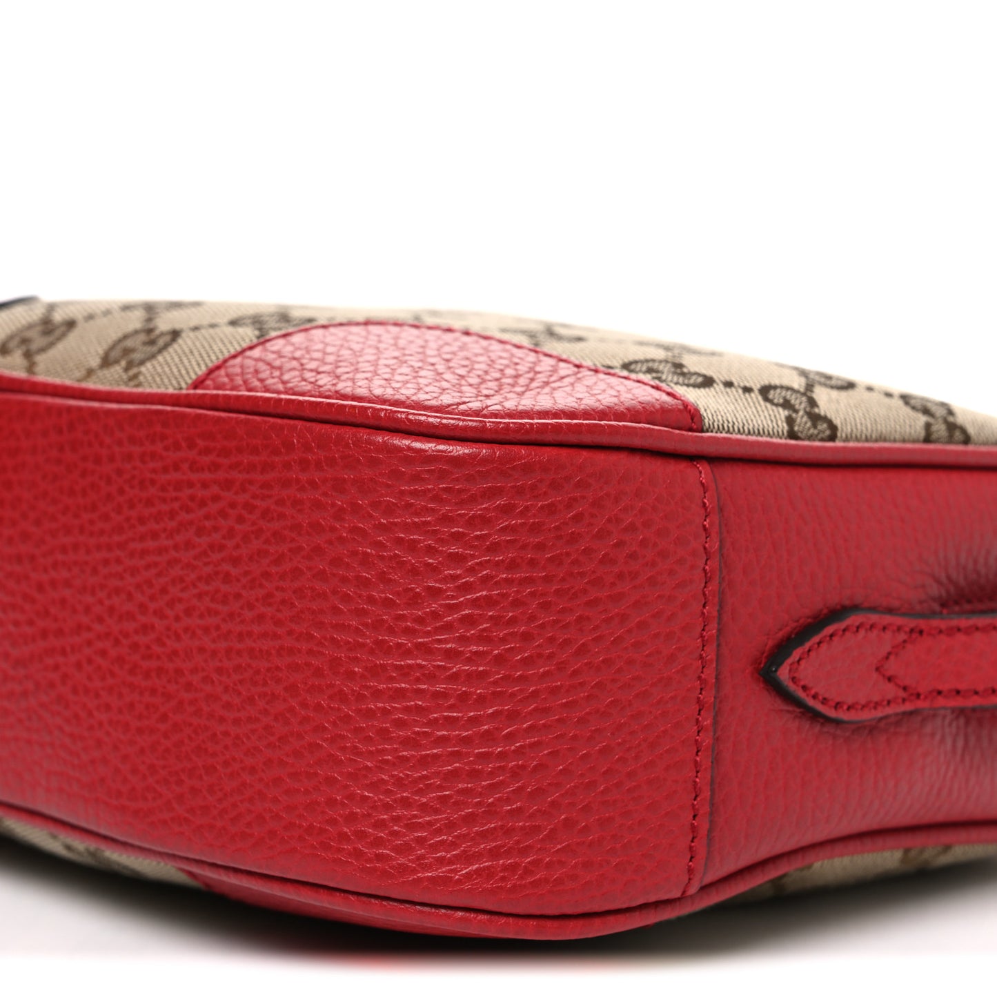 Monogram Dollar Calfskin Mini Bree Messenger Bag Red