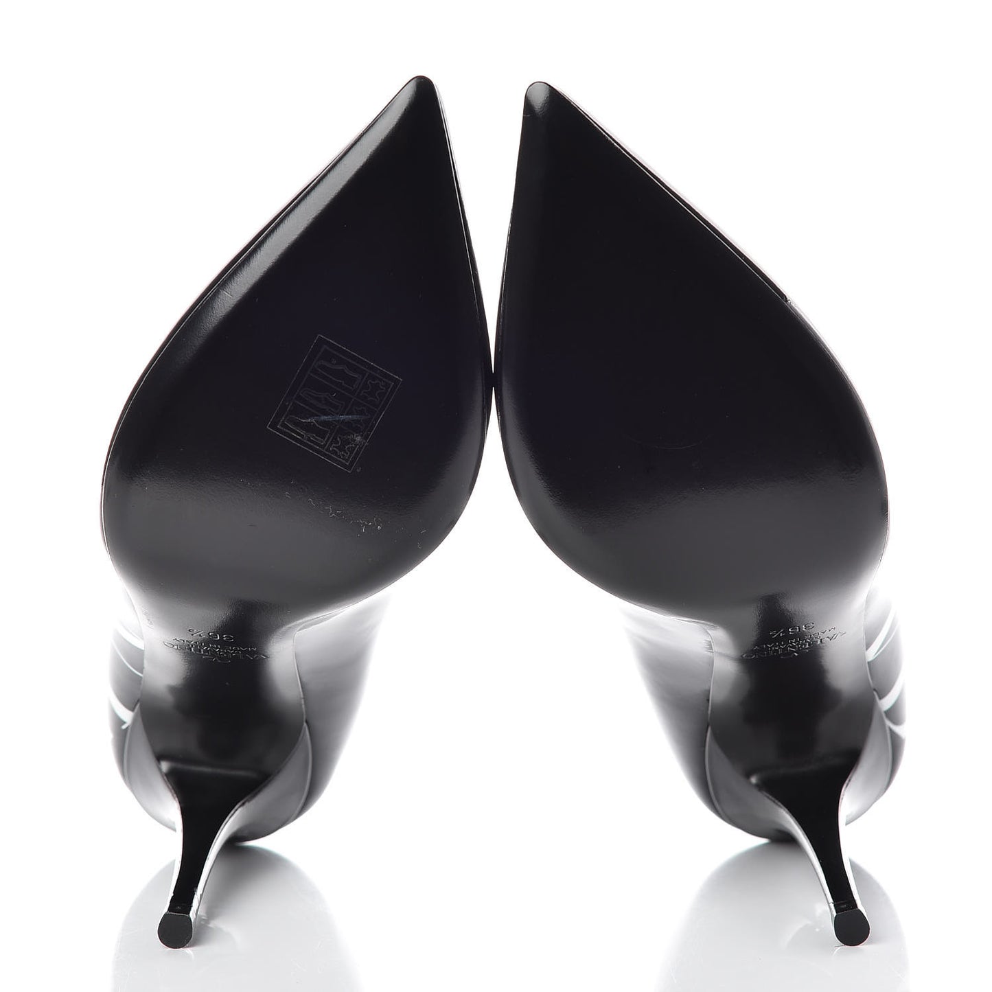 Patent VLTN 105mm Pumps 36.5 Black White