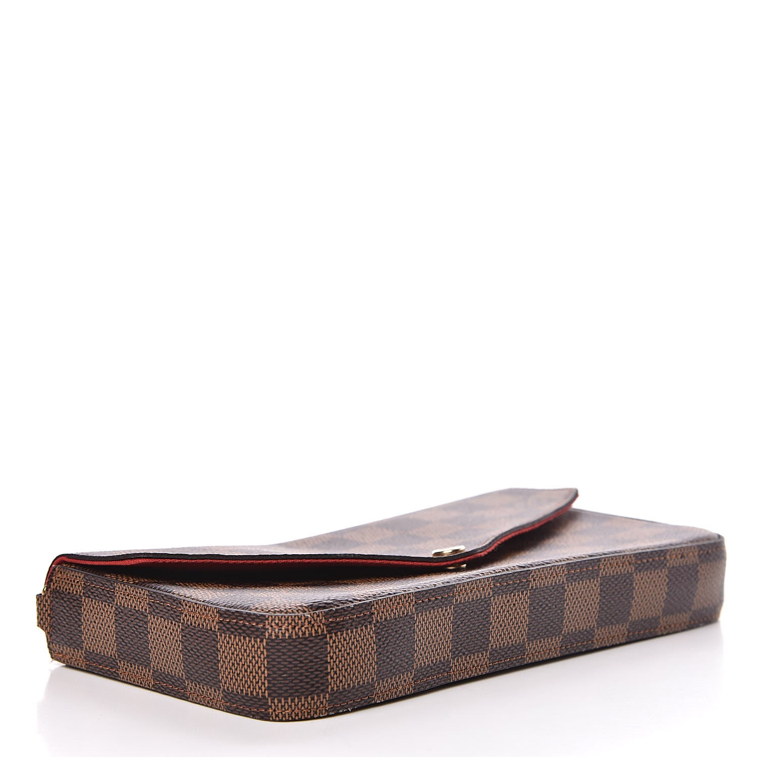 Louis Vuitton Damier Ebene Pochette Felicie Chain Wallet 5 of 15